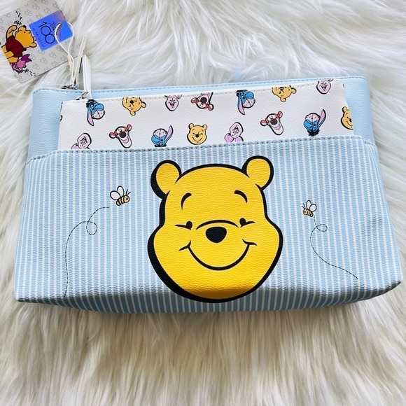 Disney 100th Anniversary Winnie The Pooh Makeup Bag with Removable Pouch Bag - Picture 2 of 8